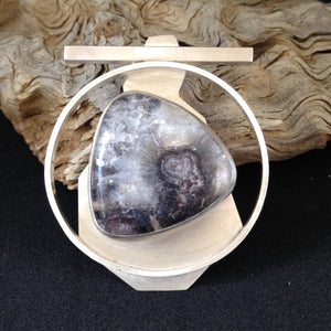 Hyalite opal necklace